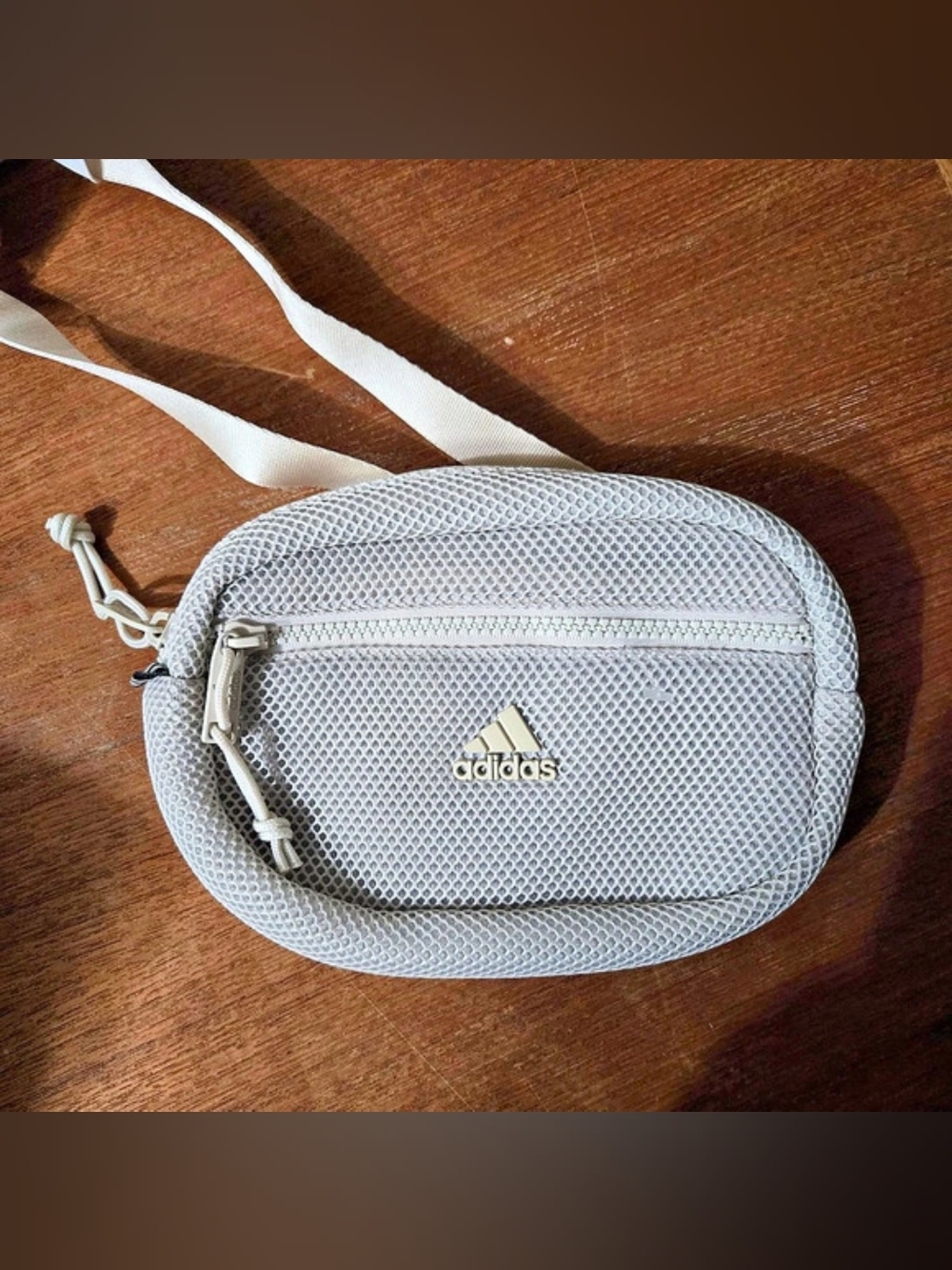 adidas Air Mesh Waist Pack Gray Crossbody Bag
